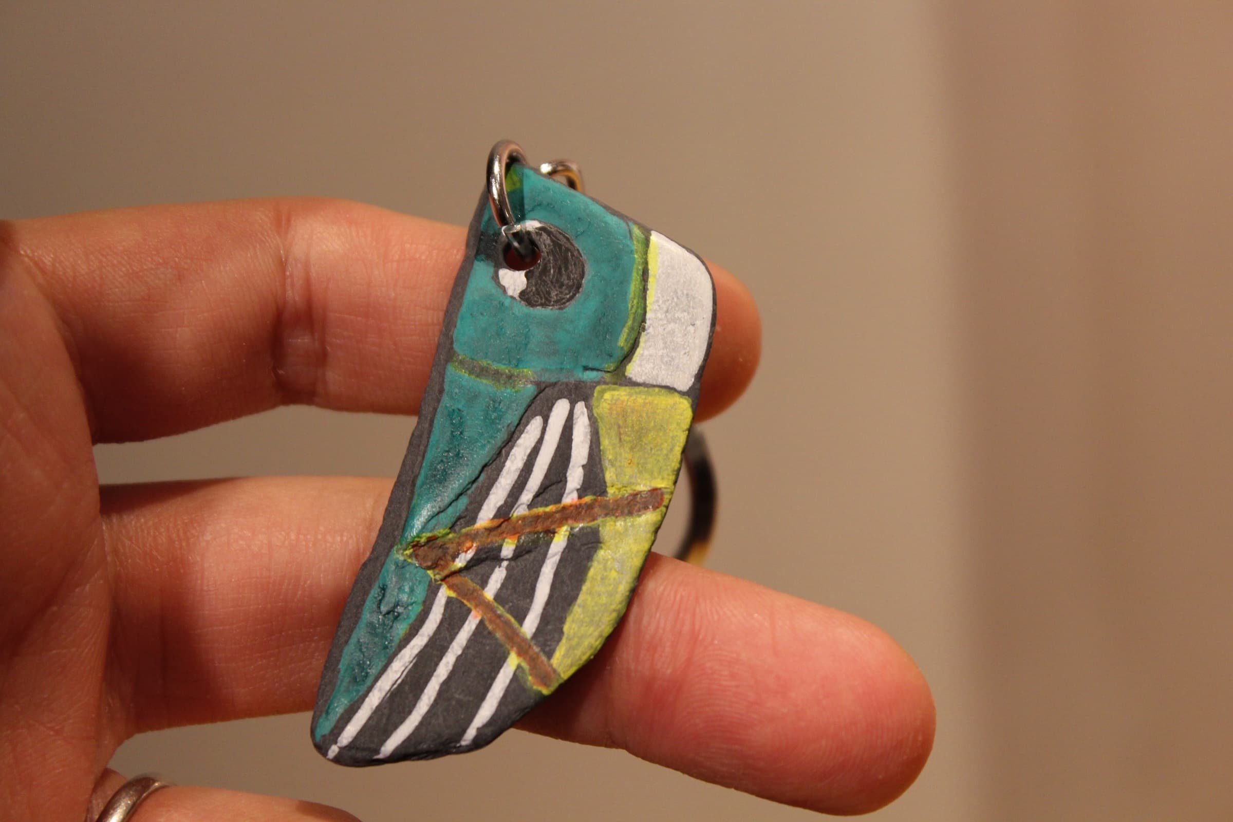 雄勝石キーホルダー手作り体験